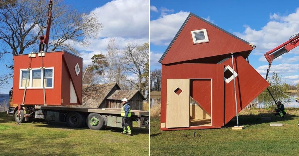 A $22,000 Tiny Home Can Be Unfolded From The Box Within Three Hours