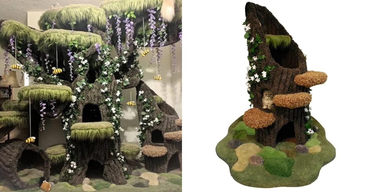 You Can Now Get Your Cat An 'Enchanted Forest' To Play Around